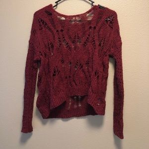 American Eagle Deep Red Sweater